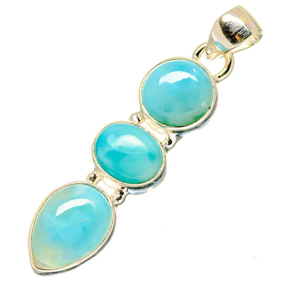 Larimar Pendants handcrafted by Anasilvercos - PD17095