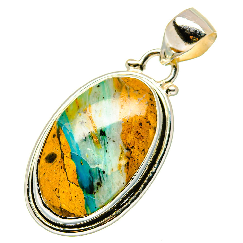 Peruvian Opal Pendants handcrafted by Anasilvercos - PD17097