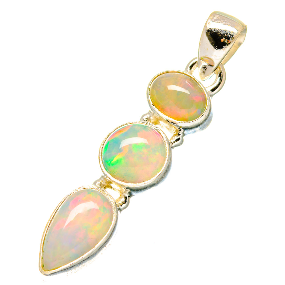 Ethiopian Opal Pendants handcrafted by Anasilvercos - PD17114