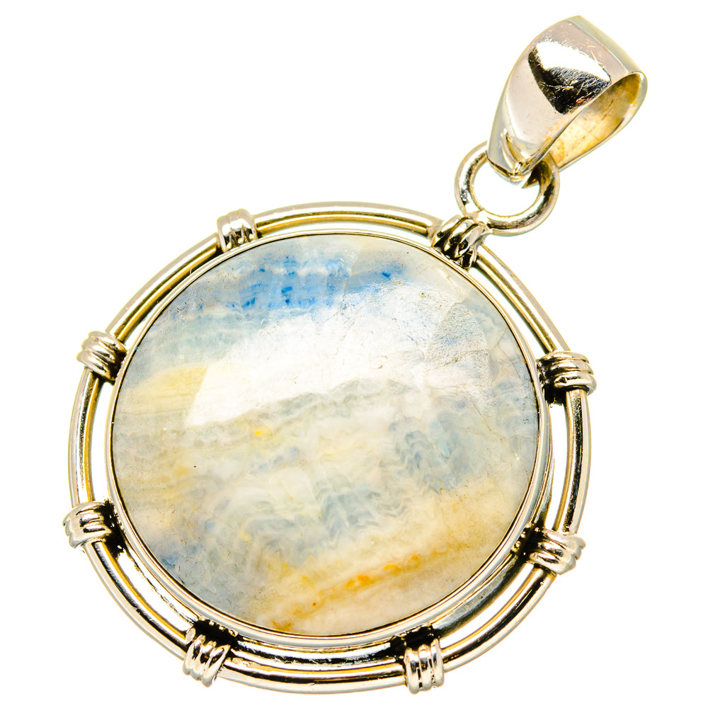 Blue Scheelite Pendants handcrafted by Anasilvercos - PD17119