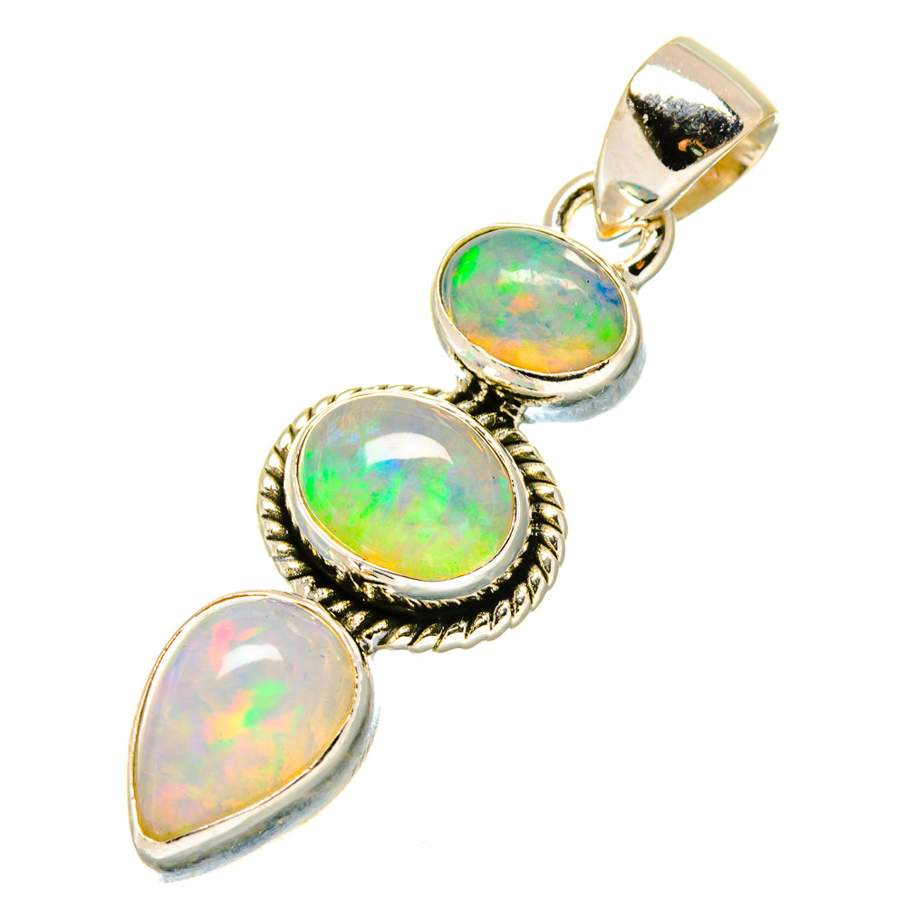 Ethiopian Opal Pendants handcrafted by Anasilvercos - PD17136
