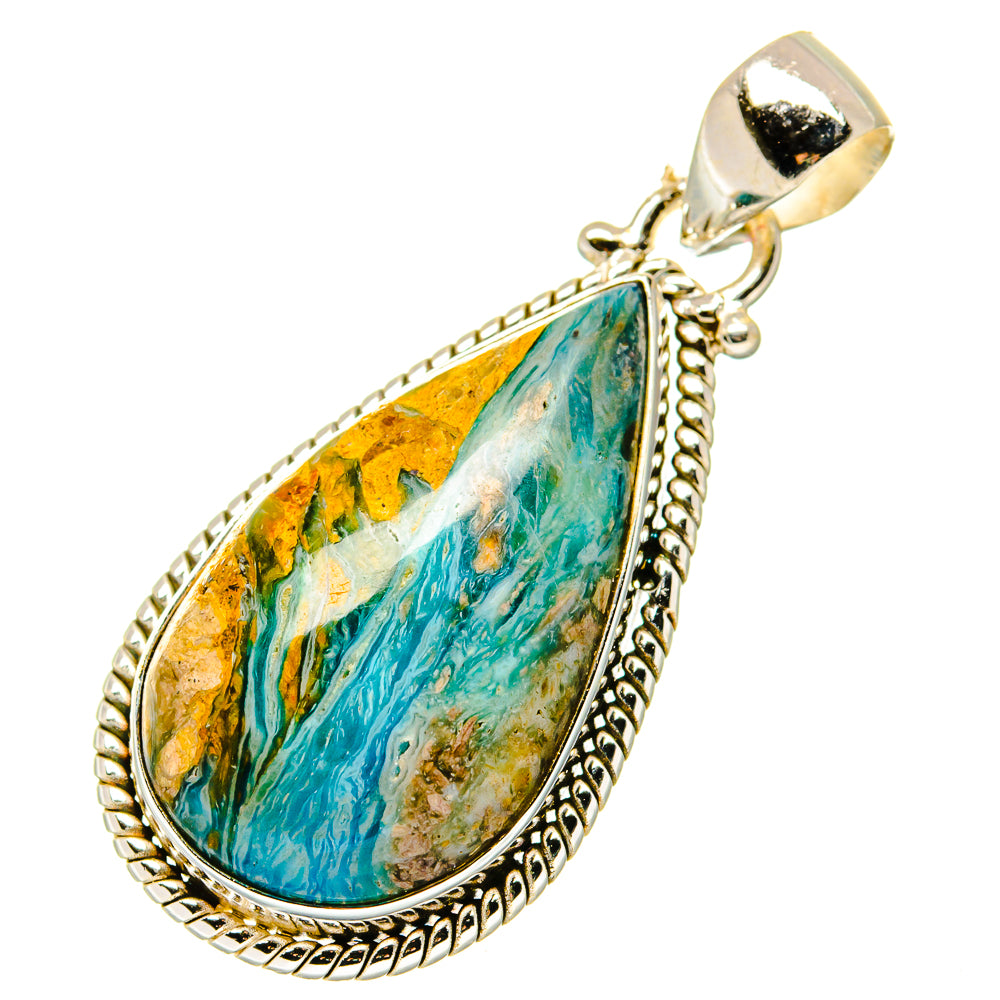 Peruvian Opal Pendants handcrafted by Anasilvercos - PD17138
