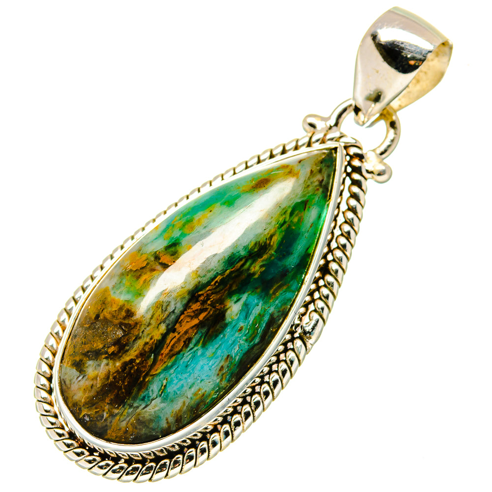Peruvian Opal Pendants handcrafted by Anasilvercos - PD17151