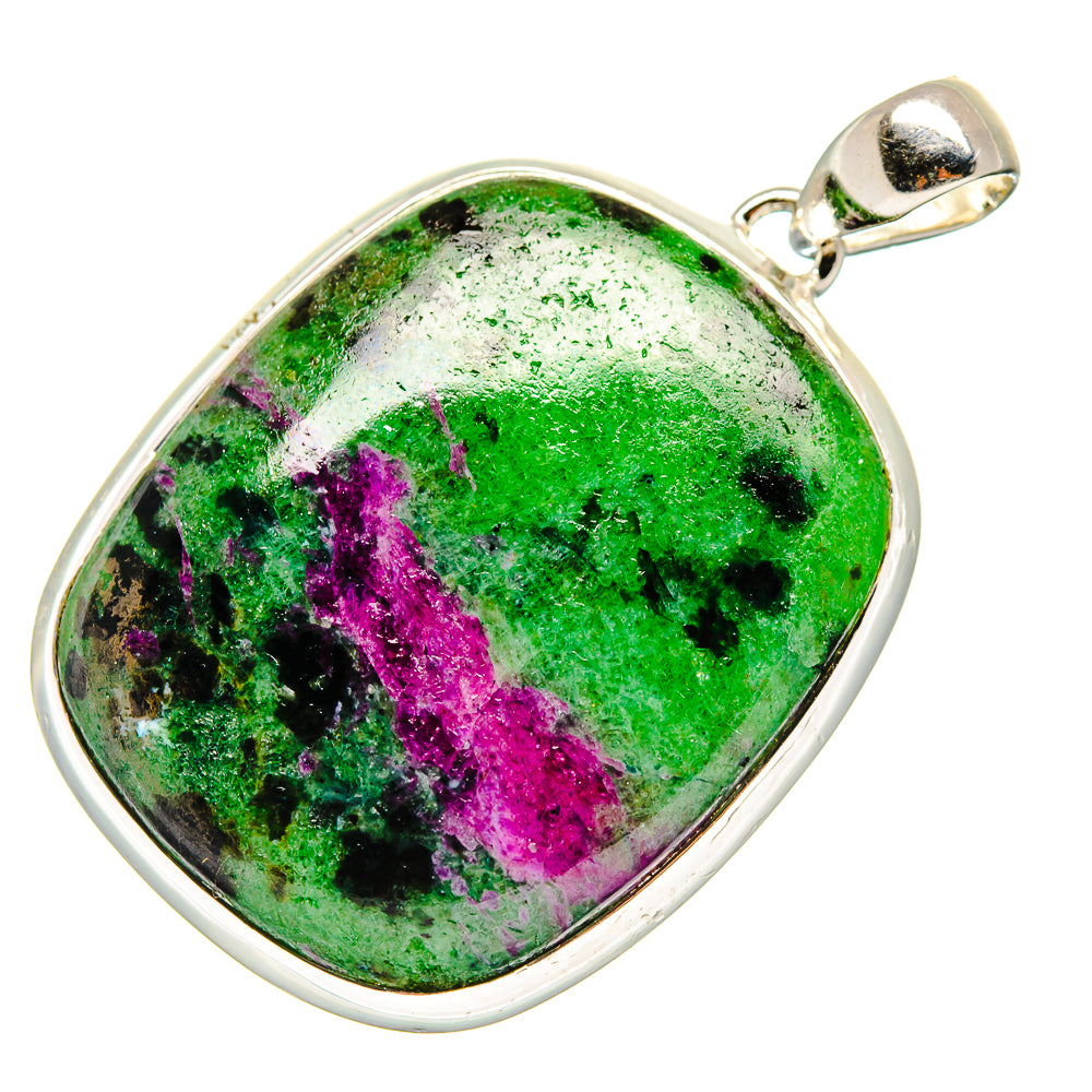 Ruby Zoisite Pendants handcrafted by Anasilvercos - PD17176
