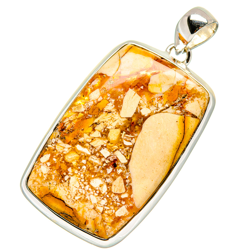 Brecciated Mookaite Pendants handcrafted by Anasilvercos - PD17182