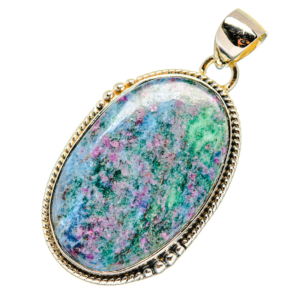 Ruby Fuchsite Pendants handcrafted by Anasilvercos - PD17194