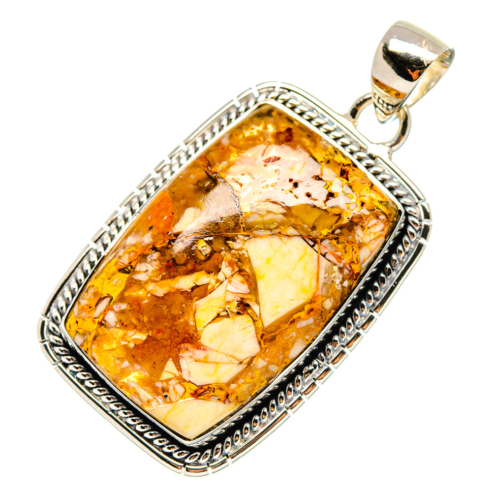 Brecciated Mookaite Pendants handcrafted by Anasilvercos - PD17195