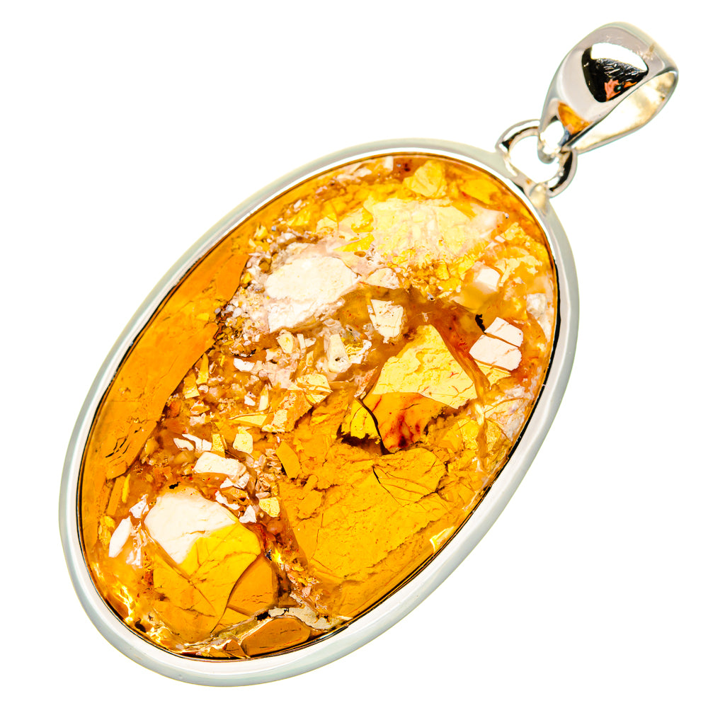Brecciated Mookaite Pendants handcrafted by Anasilvercos - PD17205 - Photo 2