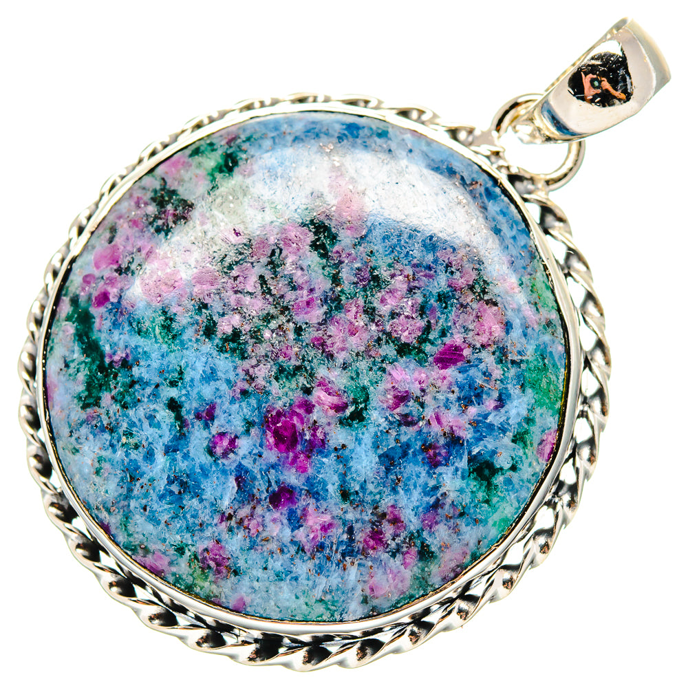 Ruby Fuchsite Pendants handcrafted by Anasilvercos - PD17215