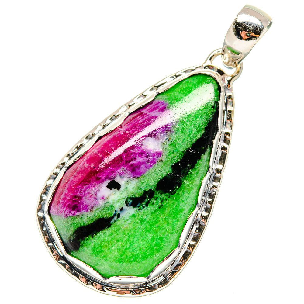 Ruby Zoisite Pendants handcrafted by Anasilvercos - PD17216