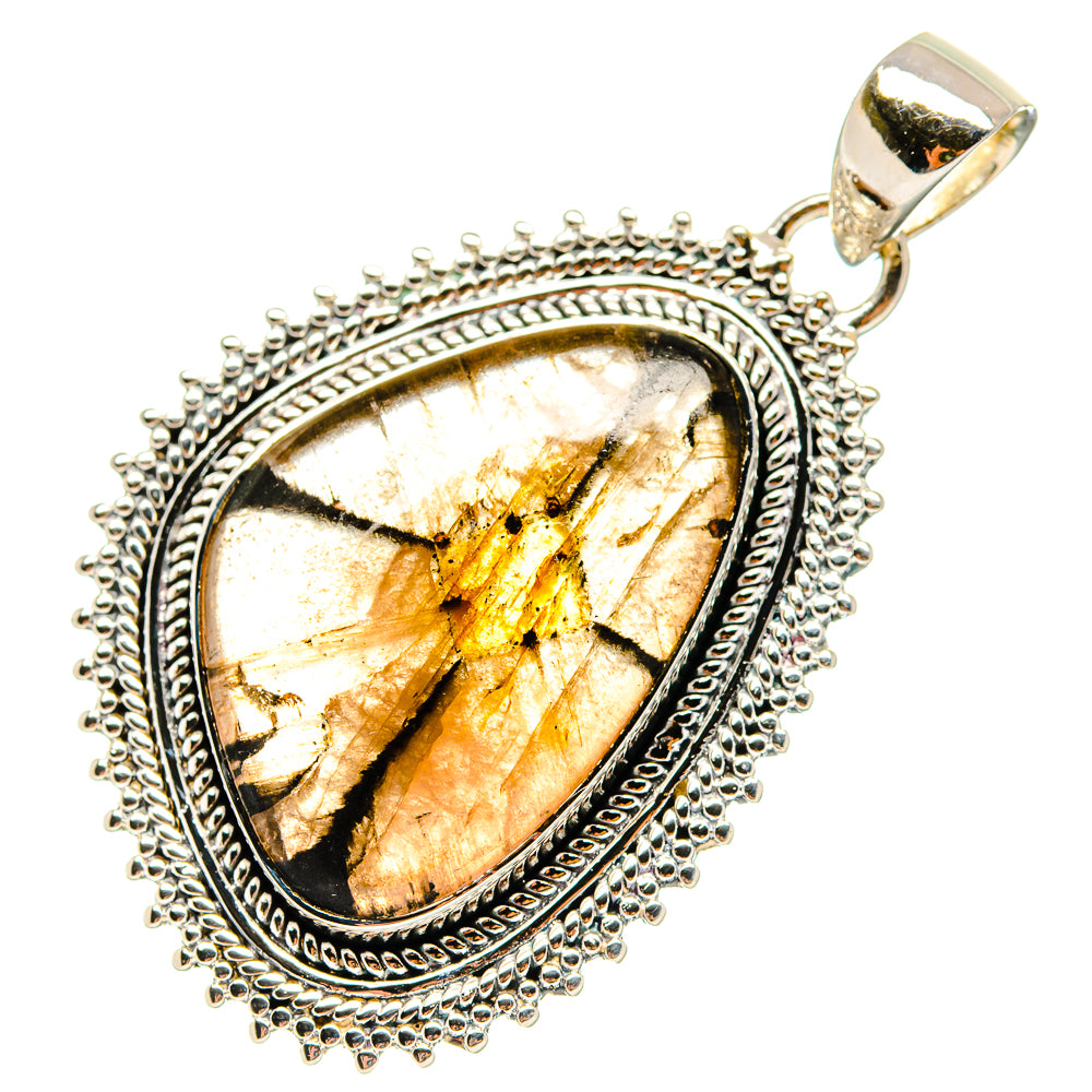 Chiastolite Pendants handcrafted by Anasilvercos - PD17217