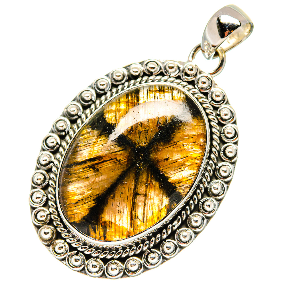 Chiastolite Pendants handcrafted by Anasilvercos - PD17223