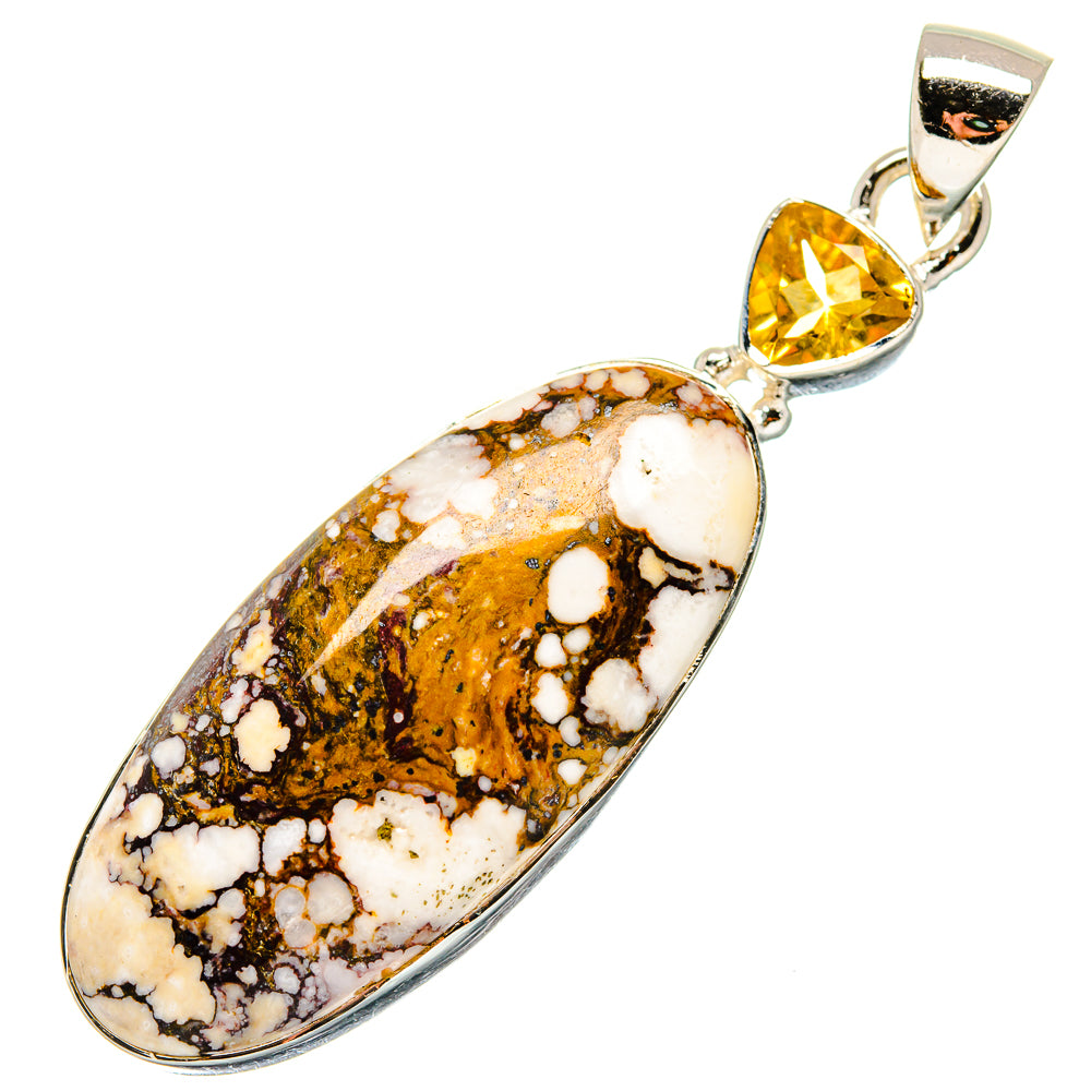 Peanut Wood Jasper Pendants handcrafted by Anasilvercos - PD17226