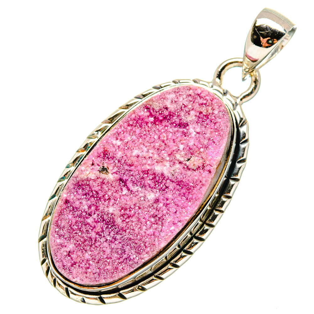 Cobalto Calcite Druzy Pendants handcrafted by Anasilvercos - PD17230