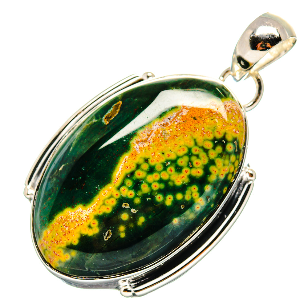 Ocean Jasper Pendants handcrafted by Anasilvercos - PD17242
