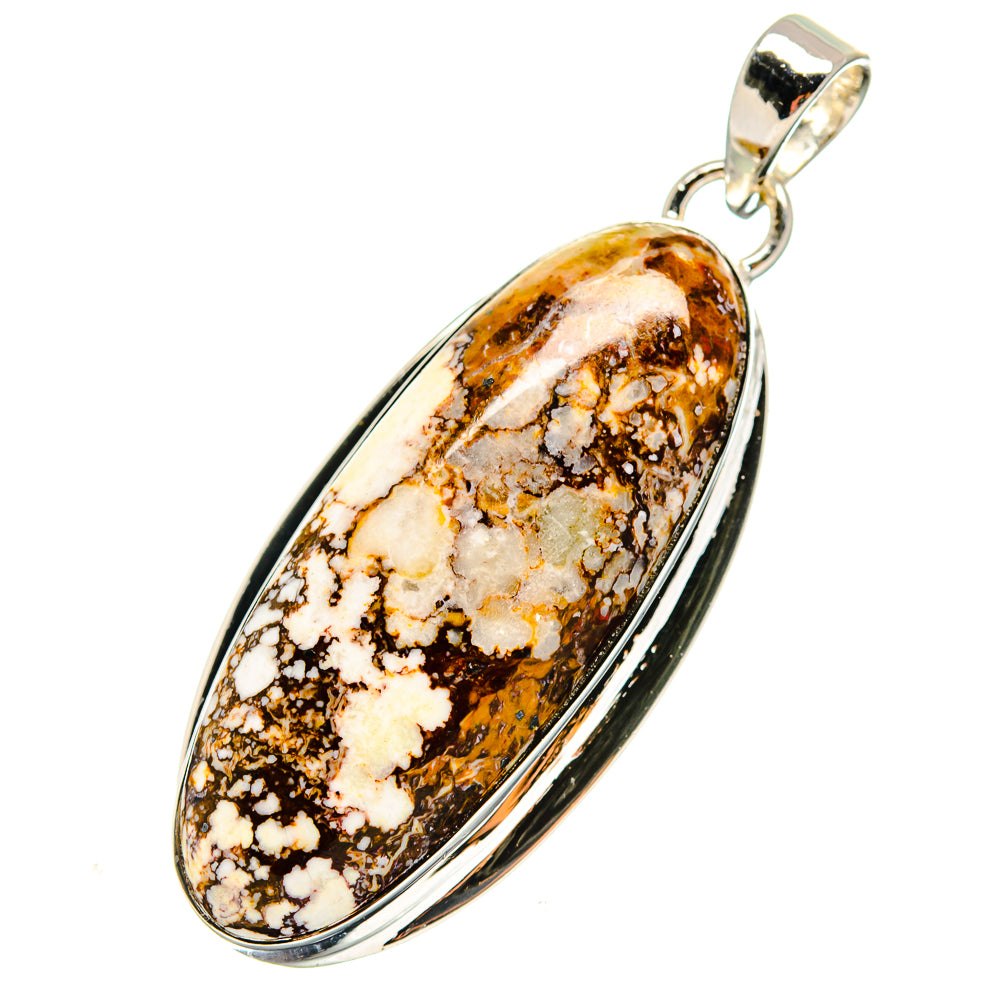 Peanut Wood Jasper Pendants handcrafted by Anasilvercos - PD17254