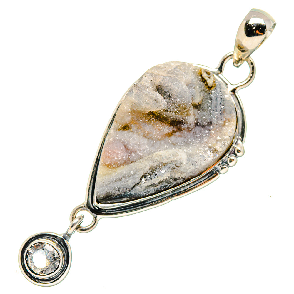 Desert Druzy Pendants handcrafted by Anasilvercos - PD17257