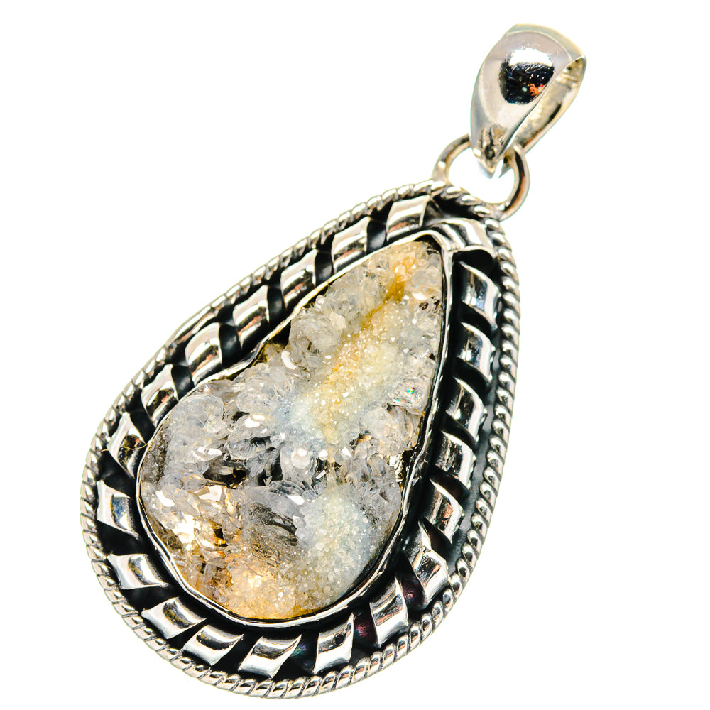 Desert Druzy Pendants handcrafted by Anasilvercos - PD17263
