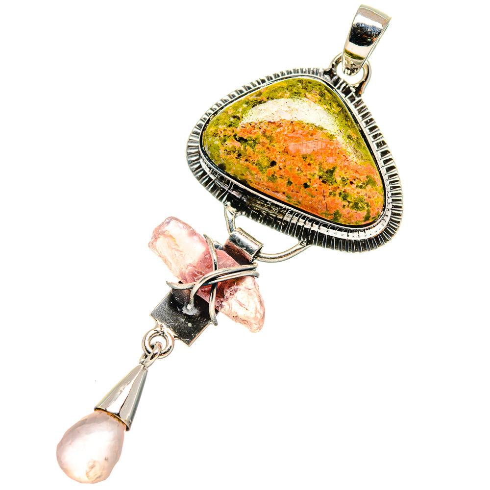 Unakite Pendants handcrafted by Anasilvercos - PD17264