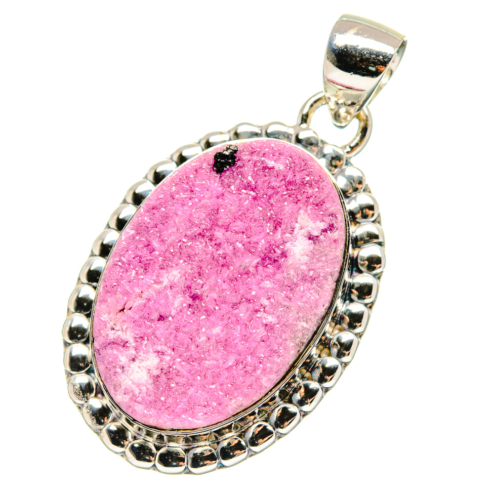 Cobalto Calcite Druzy Pendants handcrafted by Anasilvercos - PD17277
