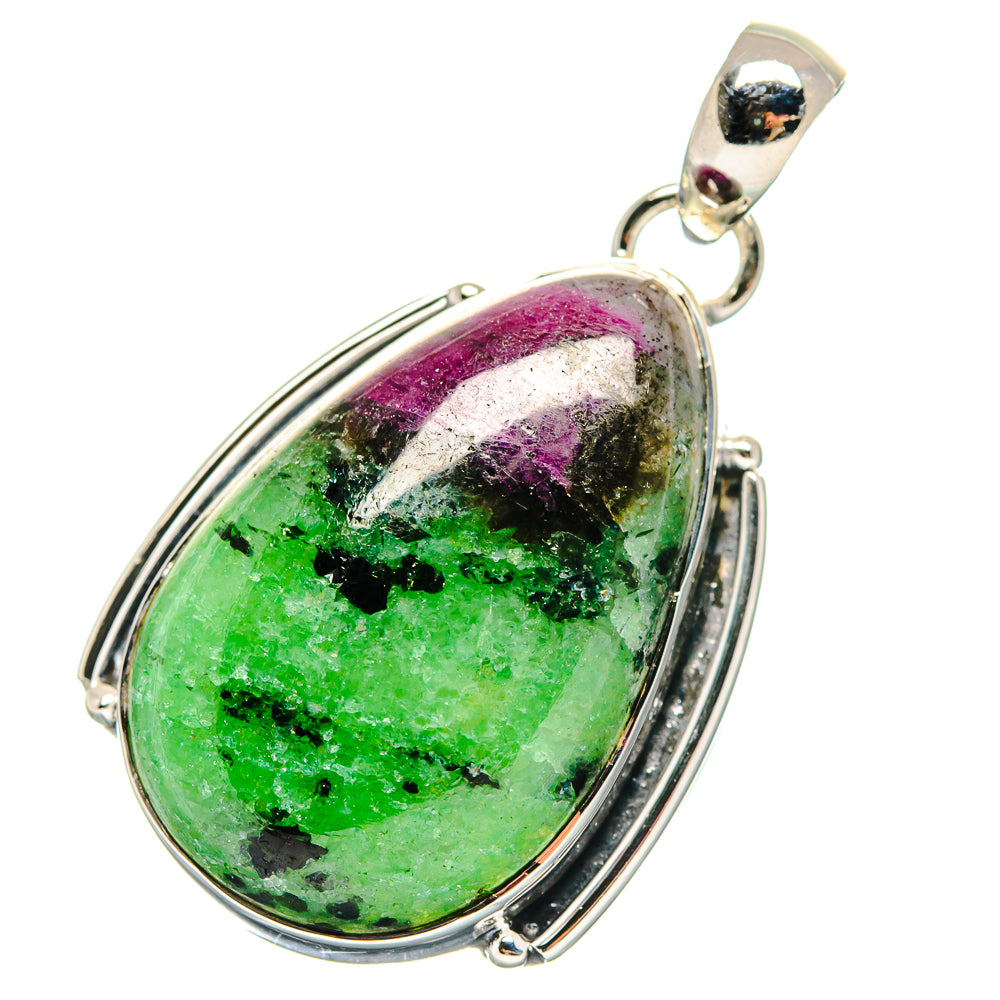 Ruby Zoisite Pendants handcrafted by Anasilvercos - PD17281