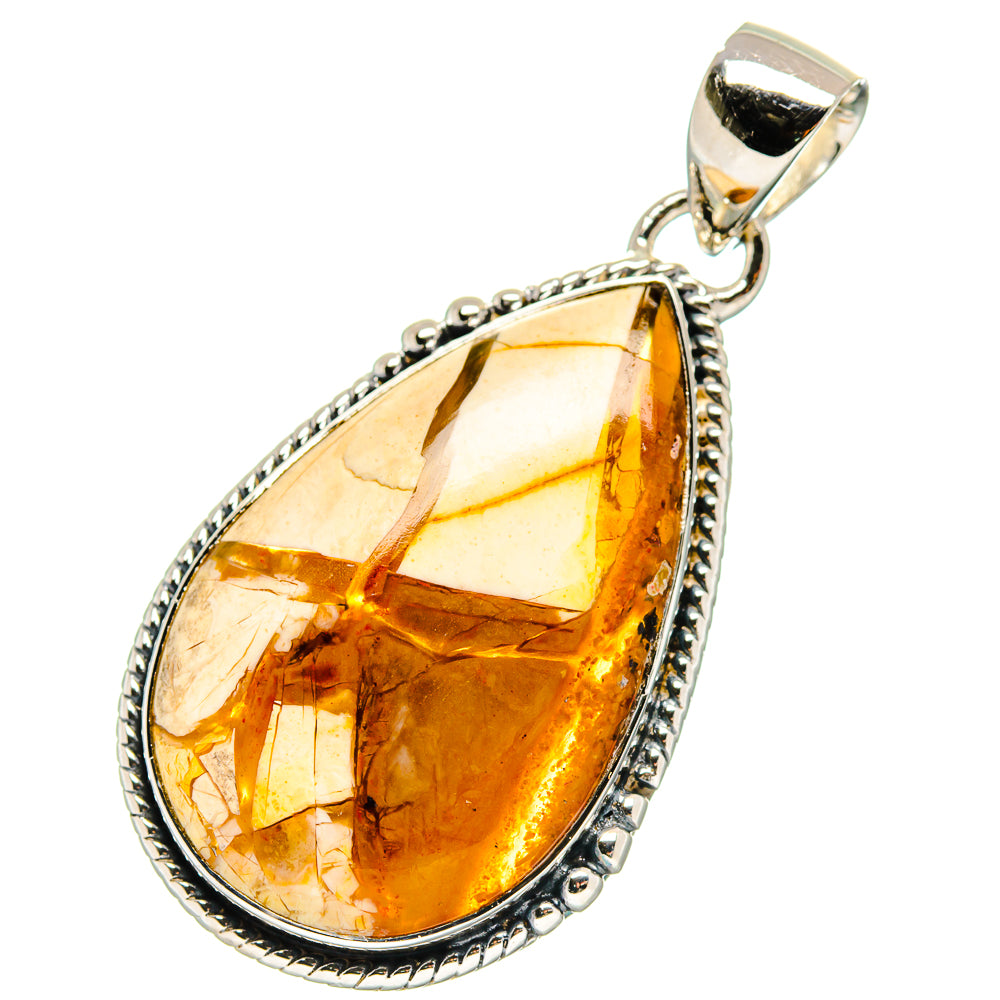 Brecciated Mookaite Pendants handcrafted by Anasilvercos - PD17292