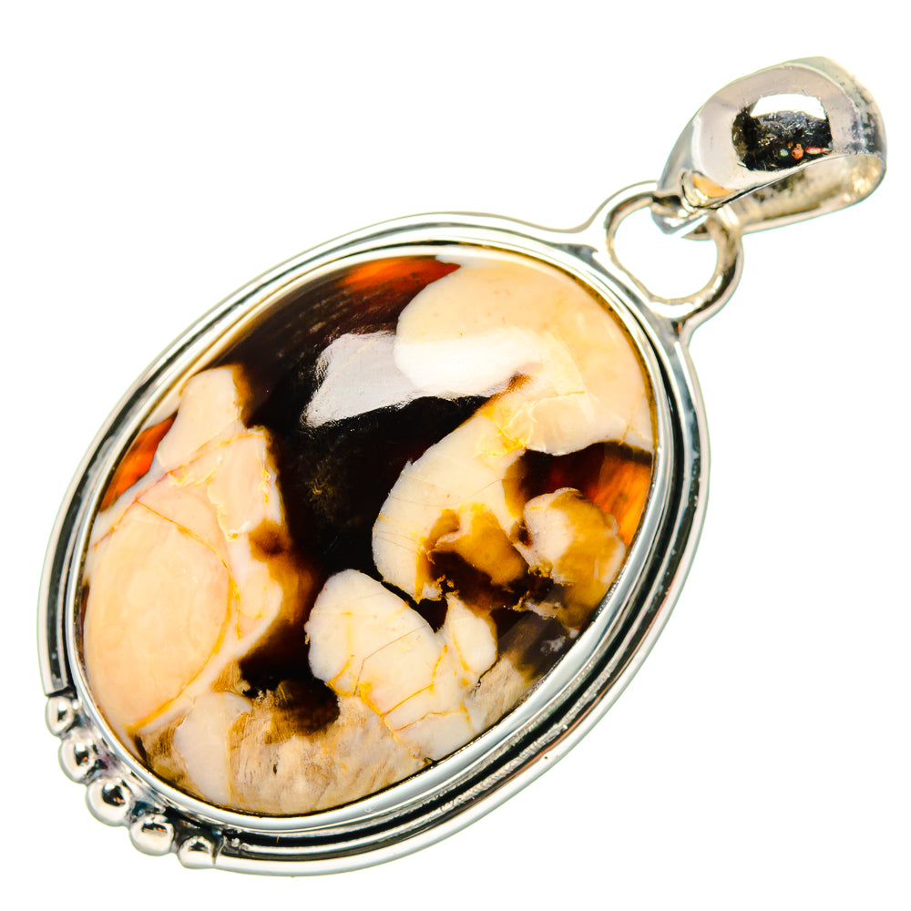 Peanut Wood Jasper Pendants handcrafted by Anasilvercos - PD17293