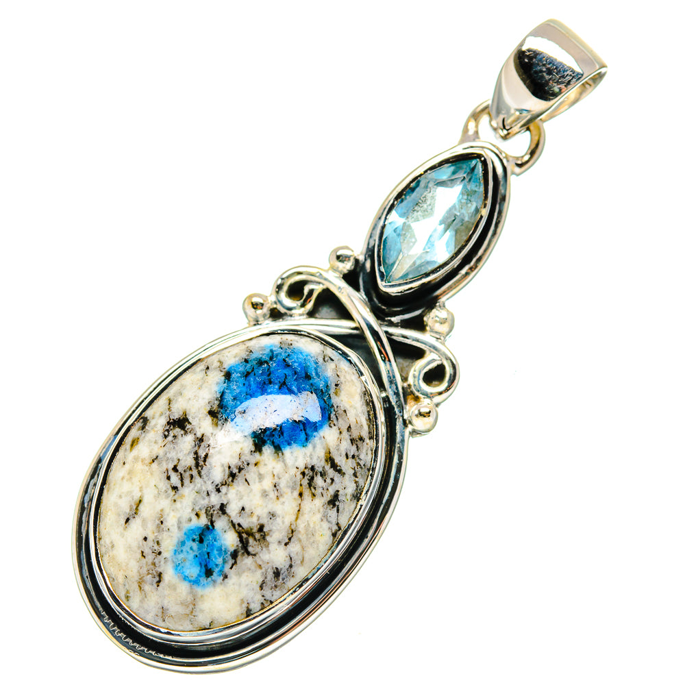 K2 Blue Azurite Pendants handcrafted by Anasilvercos - PD17300