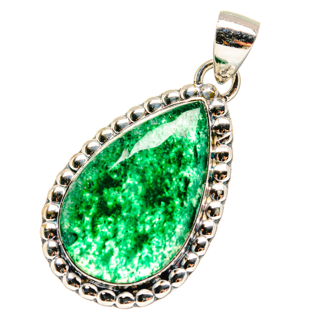 Green Aventurine Pendants handcrafted by Anasilvercos - PD17316