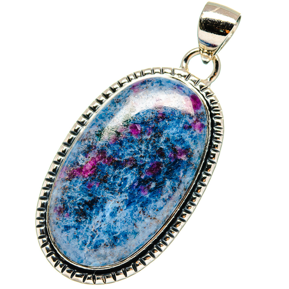 Ruby Fuchsite Pendants handcrafted by Anasilvercos - PD17325