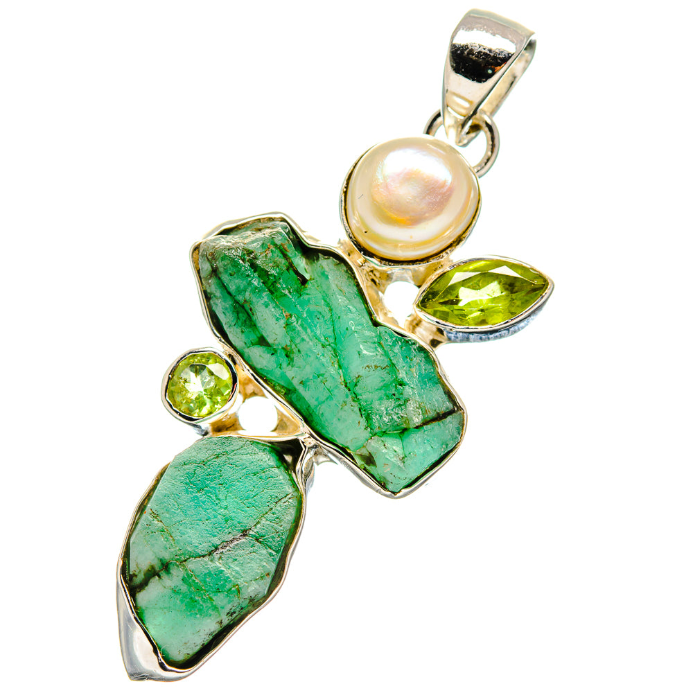 Chrysoprase Pendants handcrafted by Anasilvercos - PD17326