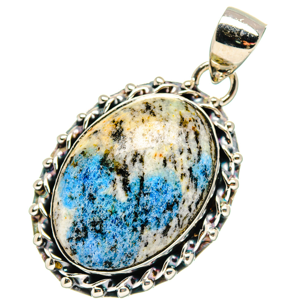 K2 Blue Azurite Pendants handcrafted by Anasilvercos - PD17333