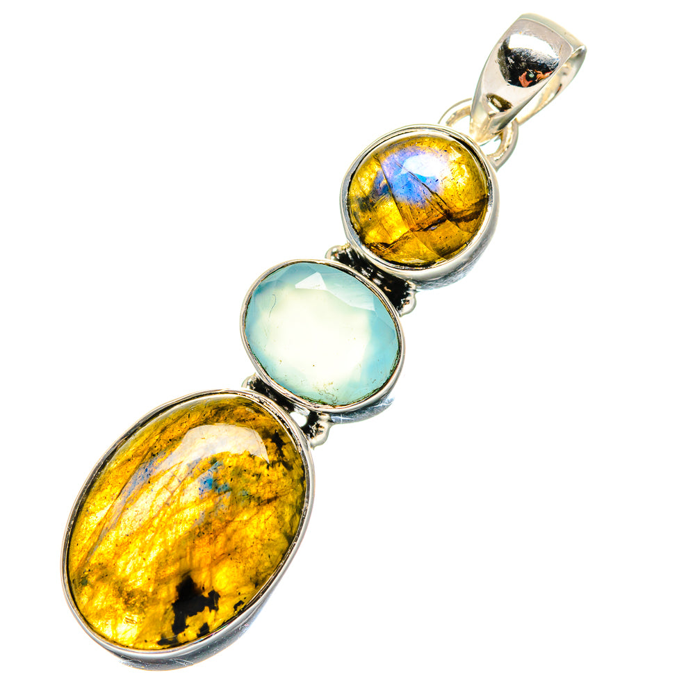 Labradorite Pendants handcrafted by Anasilvercos - PD17337