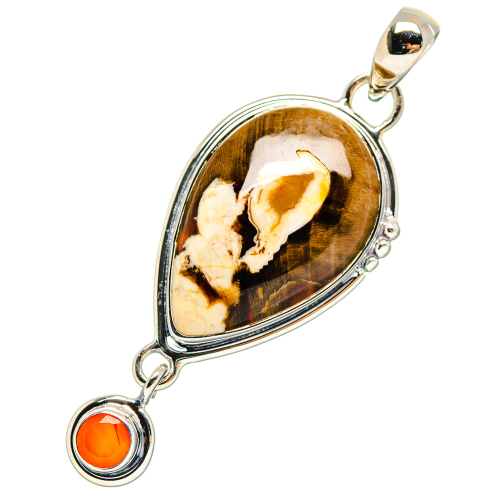 Peanut Wood Jasper Pendants handcrafted by Anasilvercos - PD17345 - Photo 2