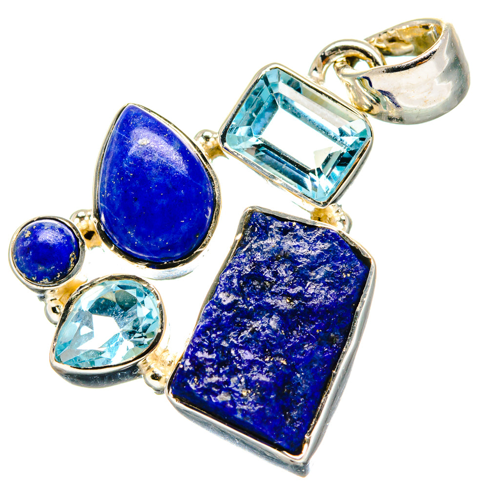Lapis Lazuli Pendants handcrafted by Anasilvercos - PD17353