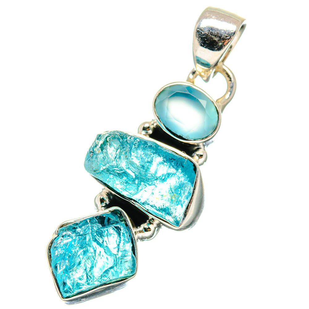 Aquamarine Pendants handcrafted by Anasilvercos - PD17370