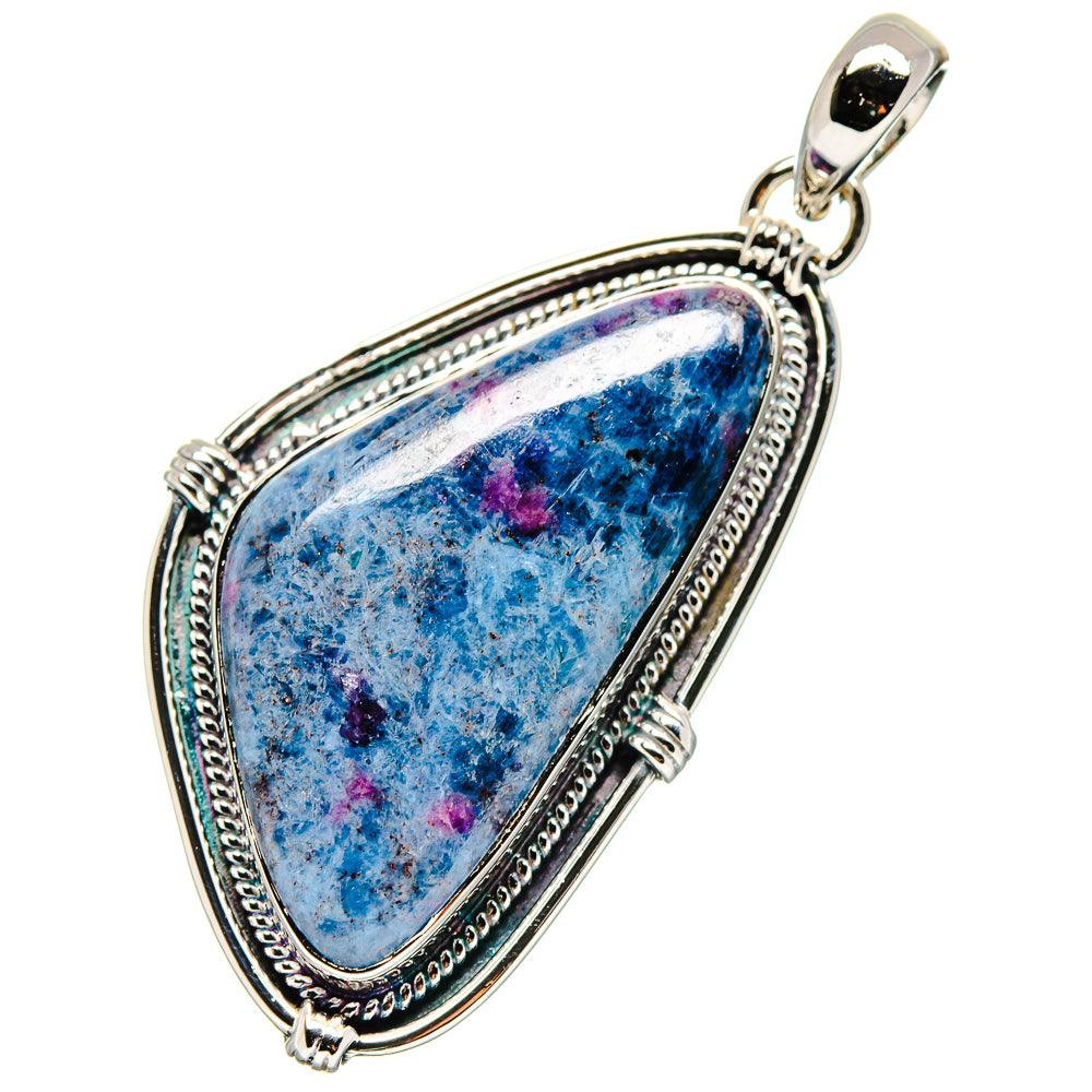 Ruby Fuchsite Pendants handcrafted by Anasilvercos - PD17372
