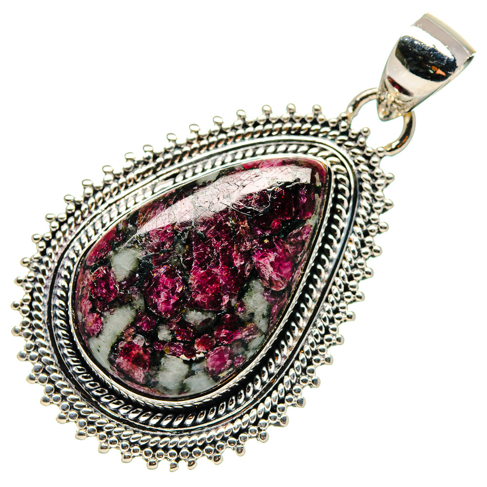 Russian Eudialyte Pendants handcrafted by Anasilvercos - PD17386