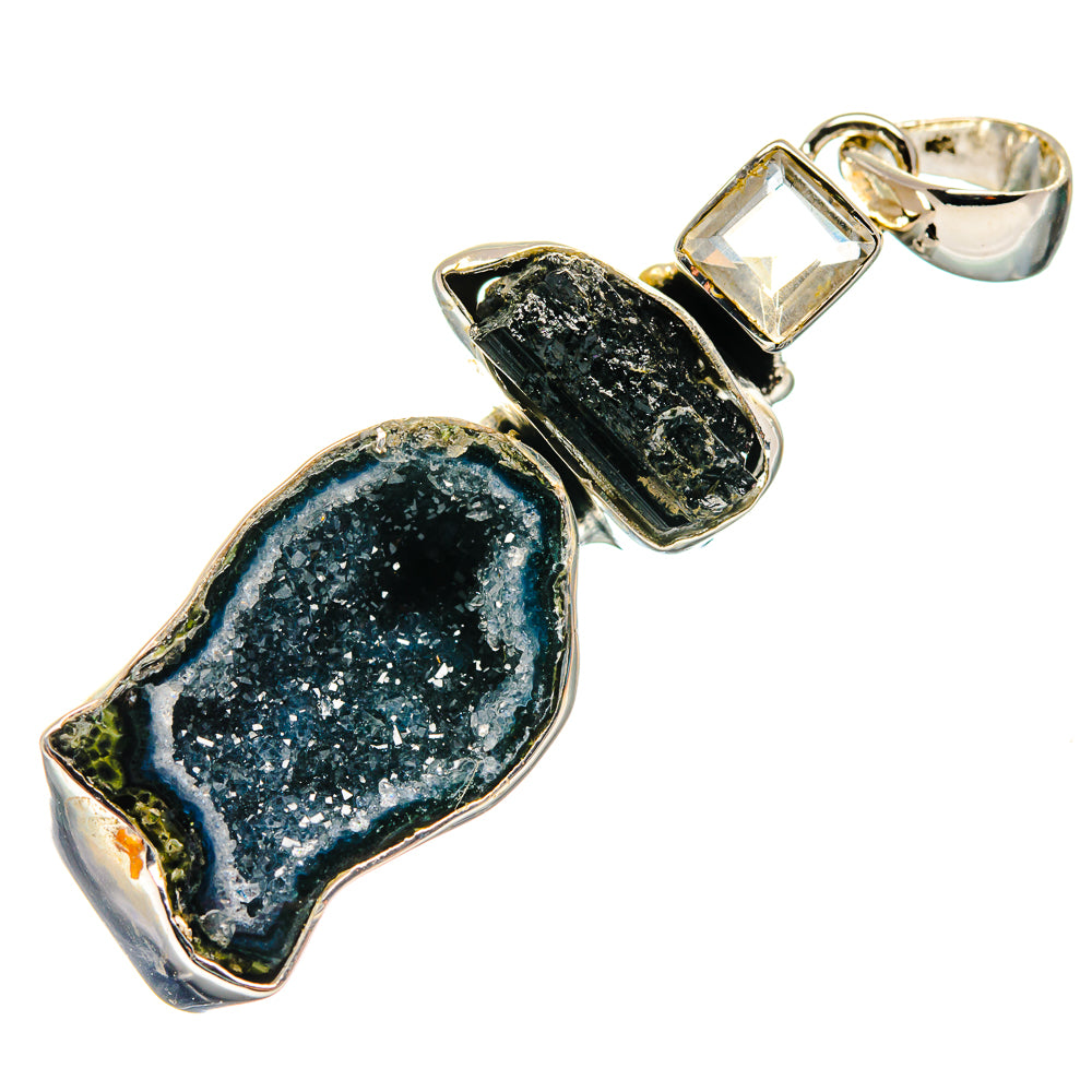 Coconut Geode Druzy Pendants handcrafted by Anasilvercos - PD17390