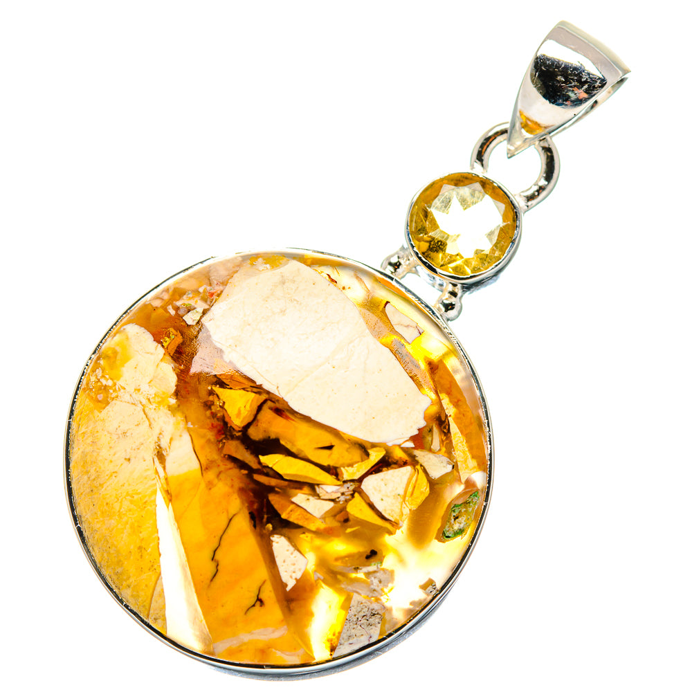 Brecciated Mookaite Pendants handcrafted by Anasilvercos - PD17402