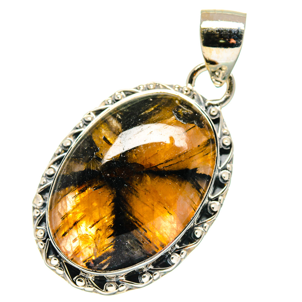 Chiastolite Pendants handcrafted by Anasilvercos - PD17409