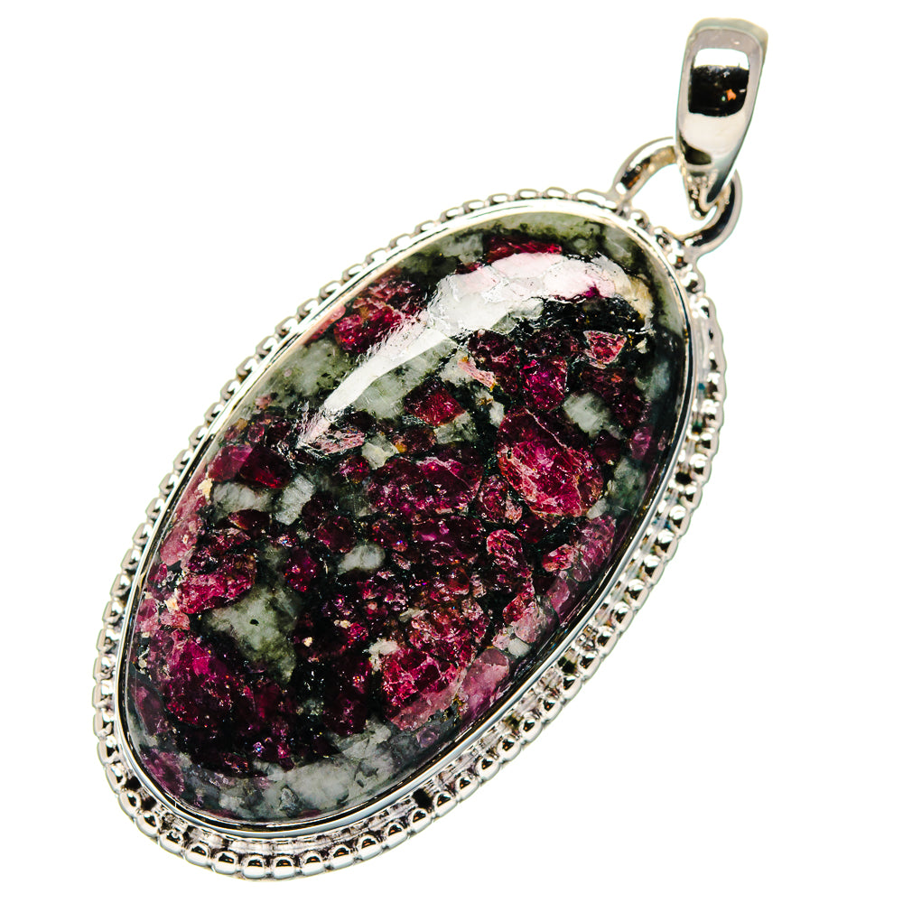 Russian Eudialyte Pendants handcrafted by Anasilvercos - PD17412