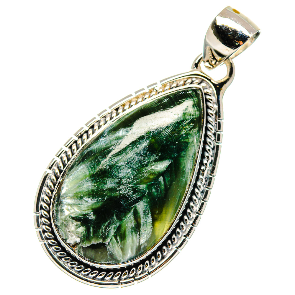 Seraphinite Pendants handcrafted by Anasilvercos - PD17416