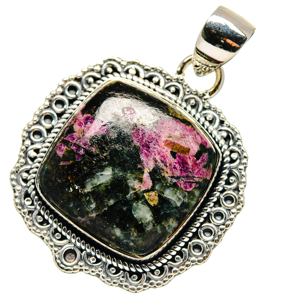 Russian Eudialyte Pendants handcrafted by Anasilvercos - PD17427
