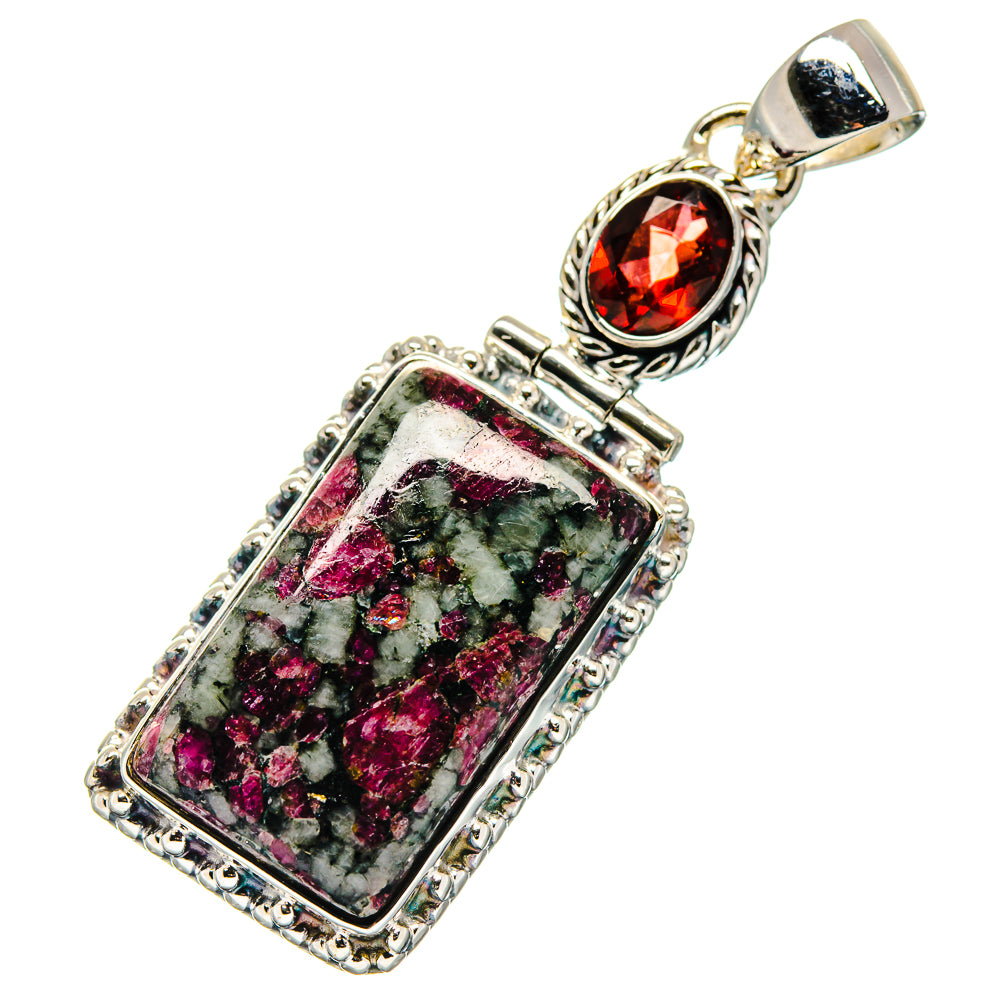 Russian Eudialyte Pendants handcrafted by Anasilvercos - PD17435