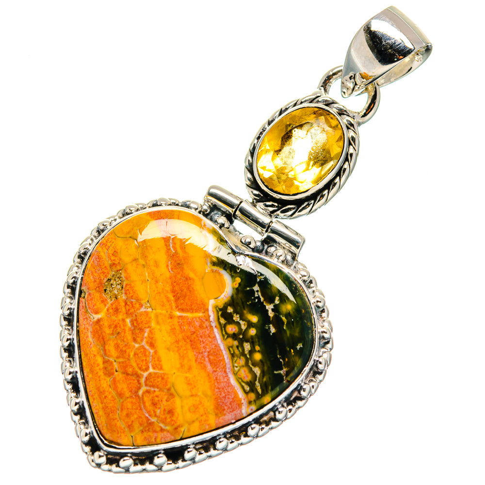 Ocean Jasper Pendants handcrafted by Anasilvercos - PD17438