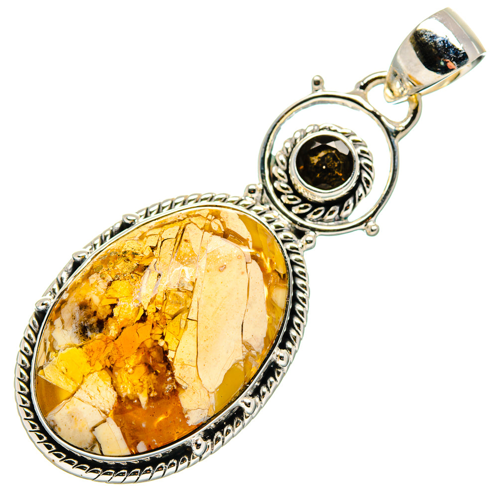 Brecciated Mookaite Pendants handcrafted by Anasilvercos - PD17439