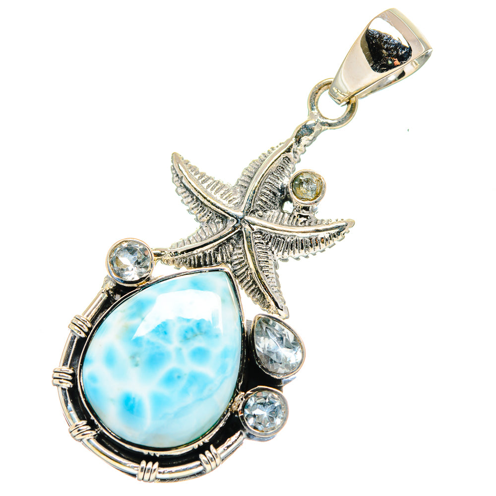Larimar Pendants handcrafted by Anasilvercos - PD17442