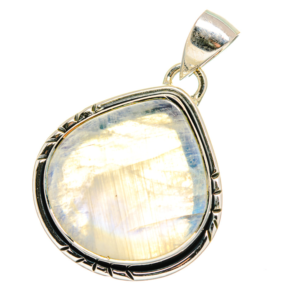 Rainbow Moonstone Pendants handcrafted by Anasilvercos - PD17462