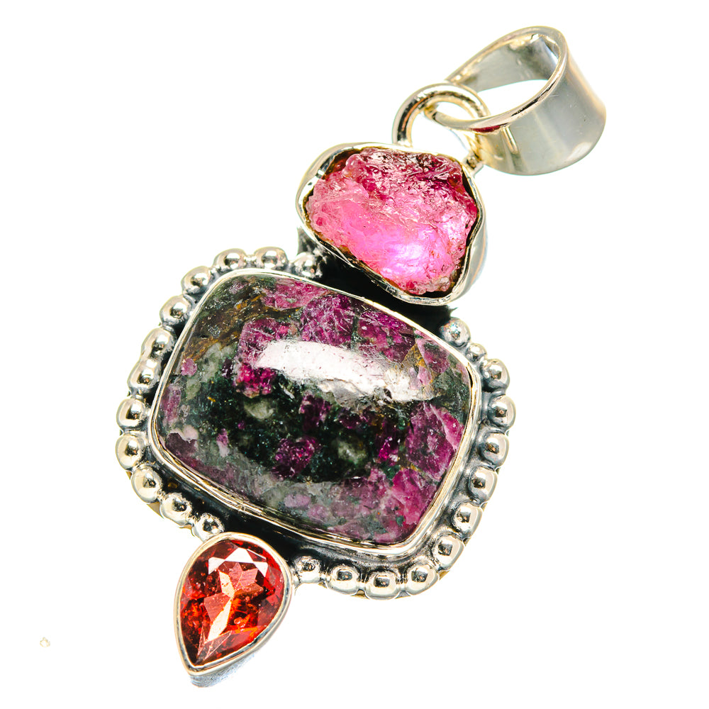 Russian Eudialyte Pendants handcrafted by Anasilvercos - PD17475